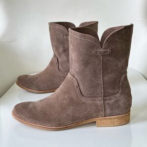SPLENDID PALISADE Dark Taupe Women's Soft Suede Designer Comfort Boots Size 8